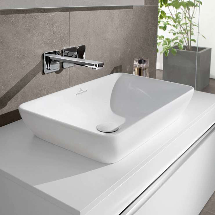 Villeroy&Boch Venticello Раковина 55x36см., без отв., накладная, цвет: альпийский белый