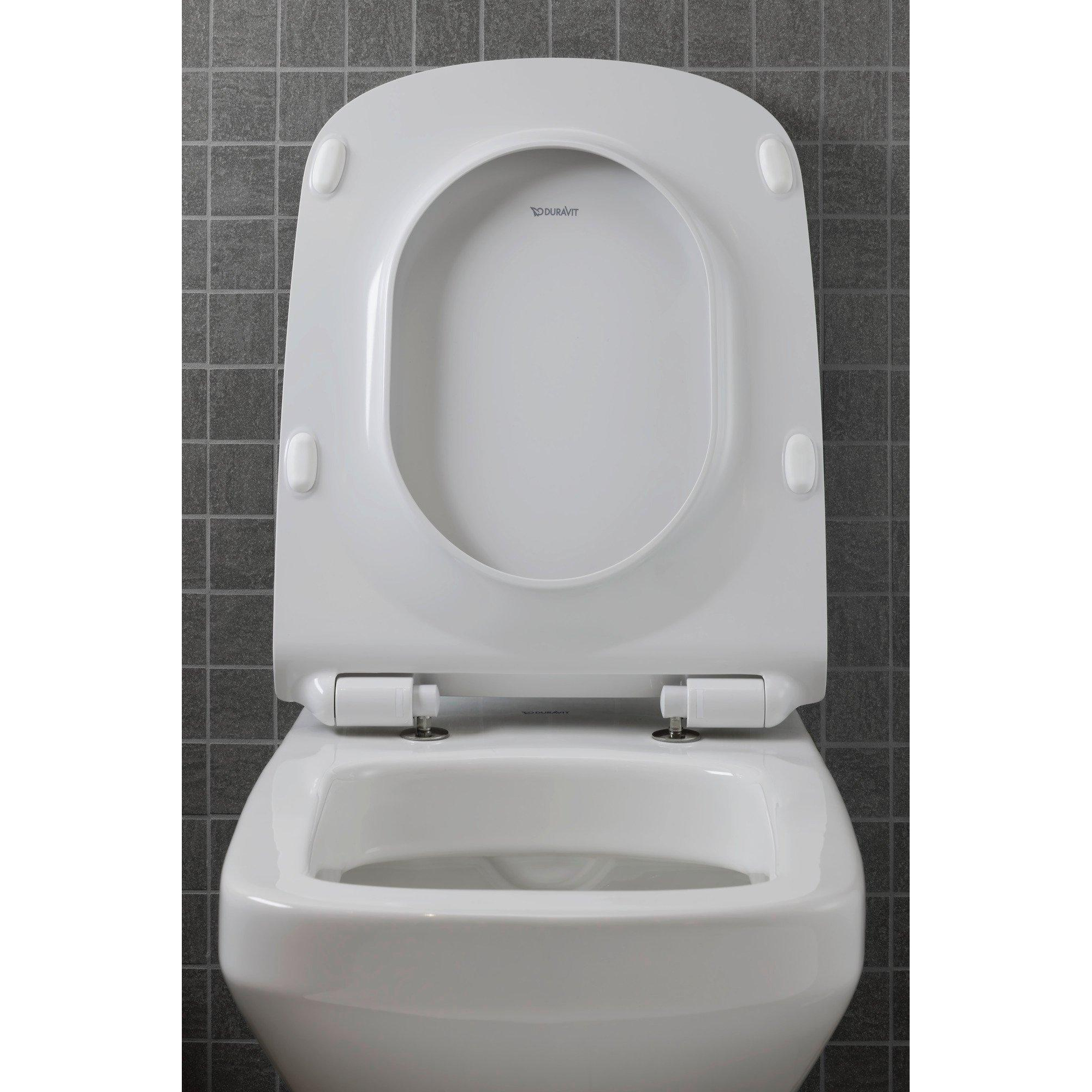 Duravit DuraStyle Комплект: подвесной унитаз Rimless 255109 37х54 см.+ сиденье с автоматическим закрыванием 006739,