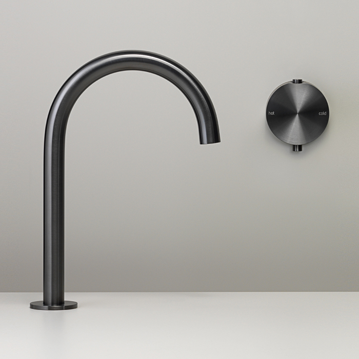 CEA Design GIOTTO Смеситель для раковины, настенный, цвет: PVD черный сатинированный