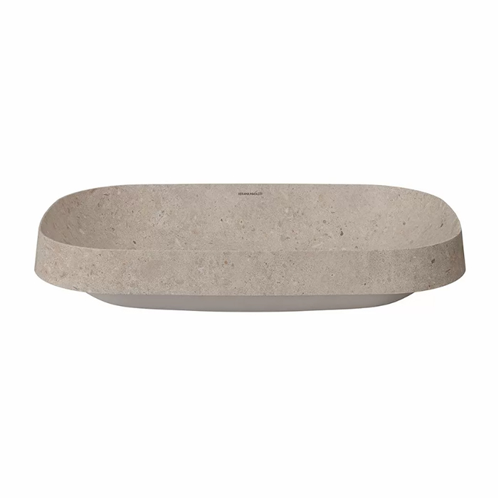 Kerama Marazzi Magica Раковина 65.5х42см., встраиваемая сверху, без отв., цвет:  бежевый камень