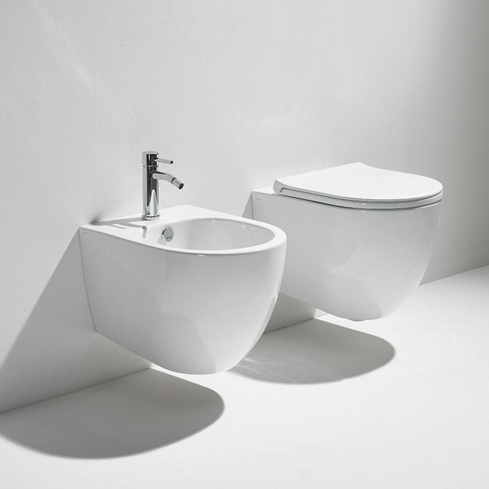 SIMAS Vignoni Биде подвесное XS 37x48 см, с 1 отв. под смеситель, цвет: белый