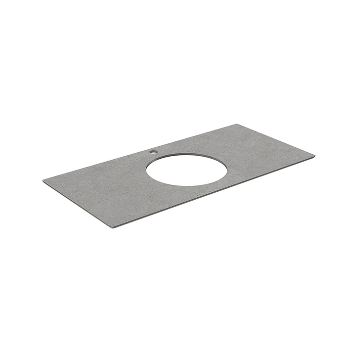 Kerama Marazzi Столешница 100см., из керамогранита, для накладных раковин Фондамента, 1 отв., цвет: серый натуральный