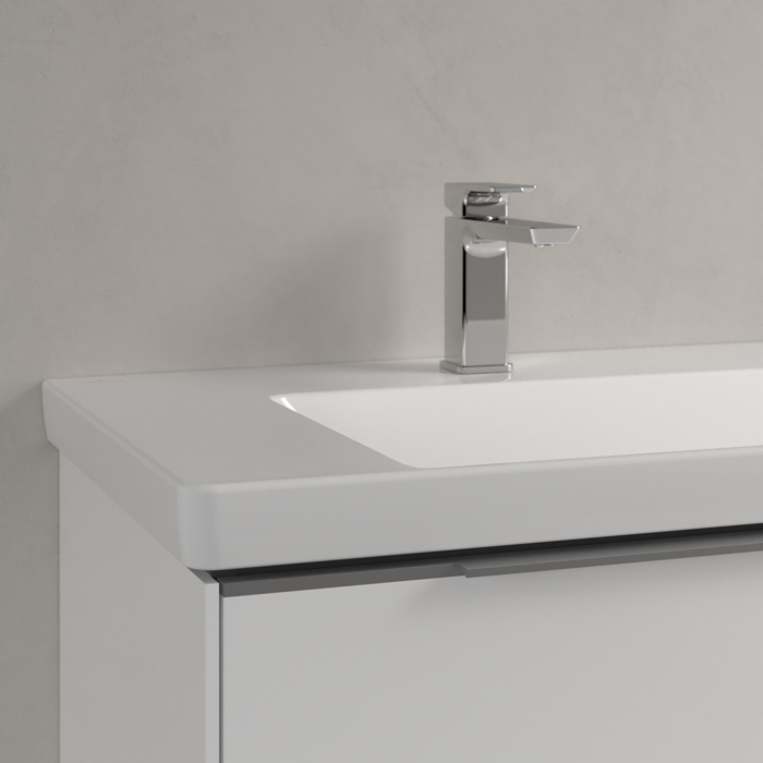 Villeroy&Boch Subway 3.0 Раковина 130х47х17см., 2 отв., подвесная, с антигрязевым покрытием CeramicPlus, без перелива, цвет: альпийский белый