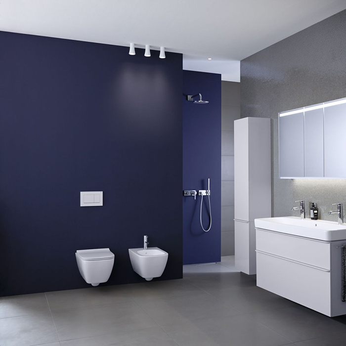 Geberit Smyle Square Унитаз 35х54см., подвесной, безободковый, с крышкой-сиденьем и микролифтом, цвет: белый