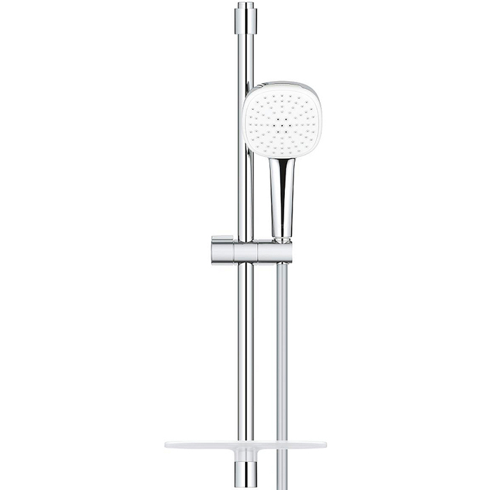 Grohe Tempesta Cube 110 Душевой гарнитур: душевая штанга 60см, шланг 175см и полочка, цвет: хром