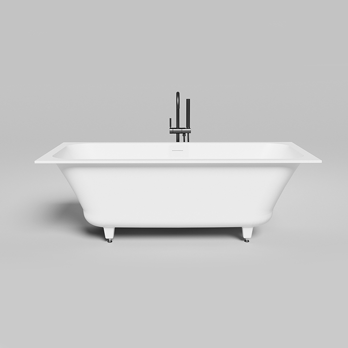 Salini Orlanda Axis Kit Встраиваемая ванна на ножках 170x75x60см., "Up&Down", сифон, интегрированный слив-перелив, материал: S-Sense, цвет: белый глянцев