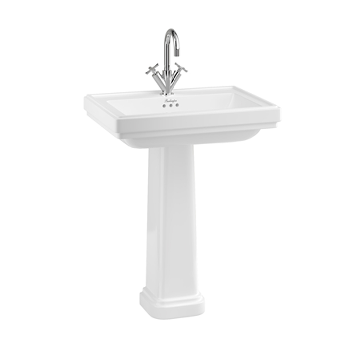 Burlington Riviera Раковина 65x47см, подвесная, с 1 отв., цвет: белый