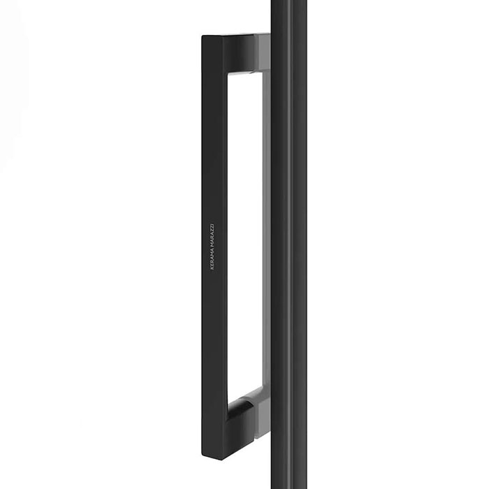 Kerama Marazzi Cristallo Душевая дверь 120x210см., раздвижная, с функцией soft close, цвет: черный матовый