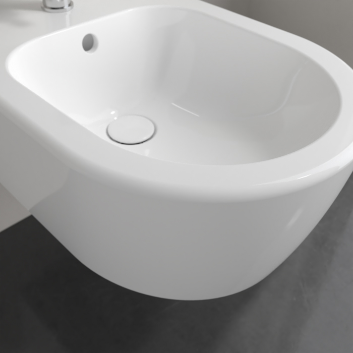 Villeroy&Boch Avento Биде подвесное 37x53см., 1 отв., цвет: альпийский белый