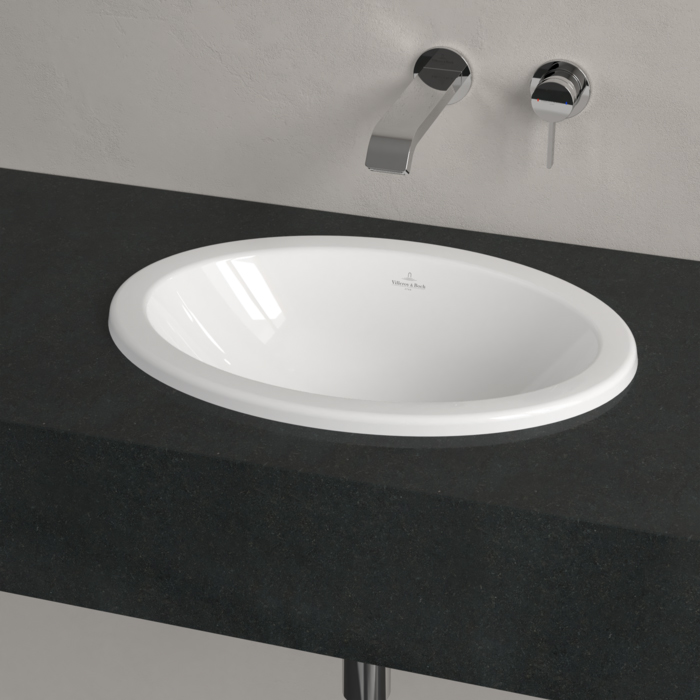 Villeroy&Boch Loop&Friends Раковина 50.5x36x18.5см., встраиваемая сверху, без отв., с переливом, цвет: альпийский белый