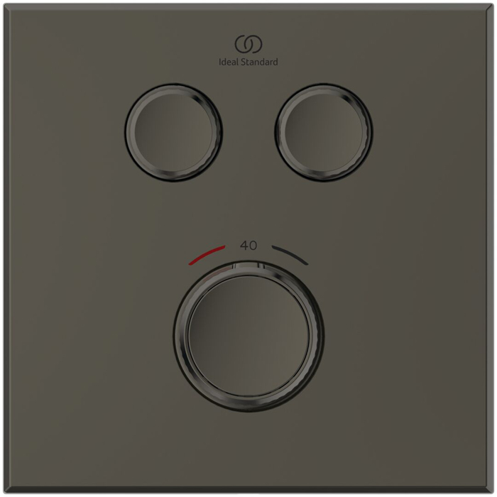 Ideal Standard Ceratherm Navigo Смеситель для душа, встраиваемый, термостатический, для монтажа с комплектом EASY-BOX A1000NU, цвет: PVD Magnetic Grey