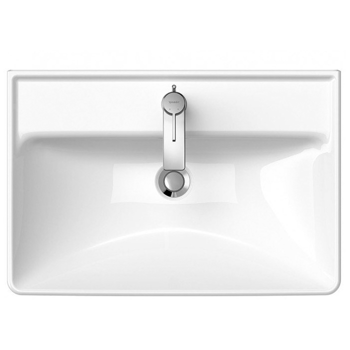 Duravit D-Neo Раковина 65x44см., накладная, 1 отв., с переливом, цвет: белый
