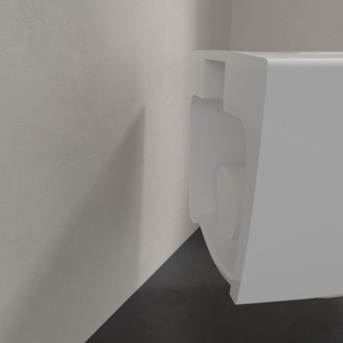 Villeroy&Boch Subway 2.0, Унитаз подвесной, горизонтальный выпуск, 35.5x48см, с антигрязевым покрытием CeramicPlus, цвет: белый