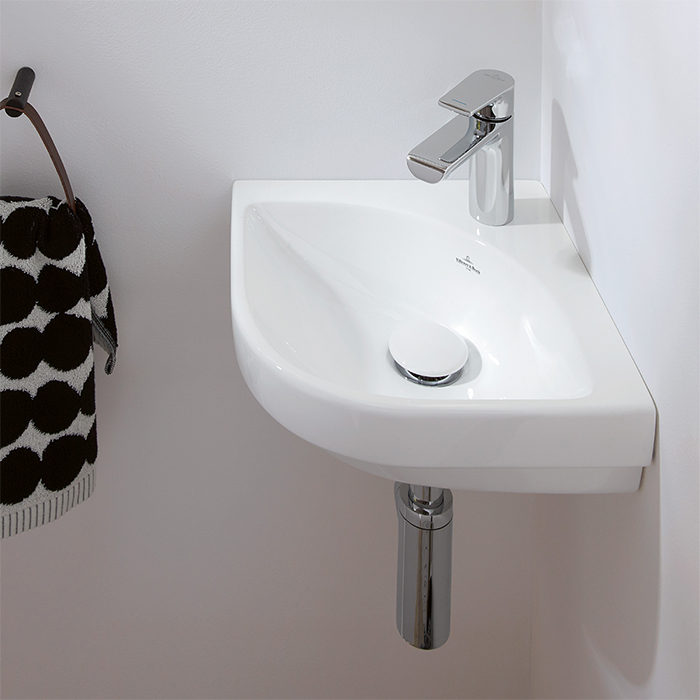 Villeroy&Boch Subway 3.0 Раковина 32x32x14.5см., подвесная, 1 отв., без перелива, цвет: альпийский белый