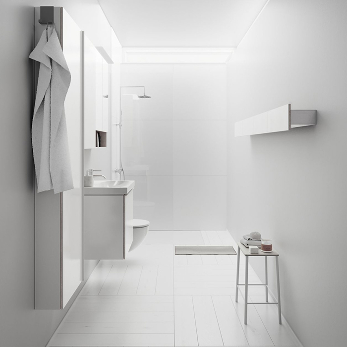 Geberit Acanto Шкаф 82х45см., подвесной, цвет: белый