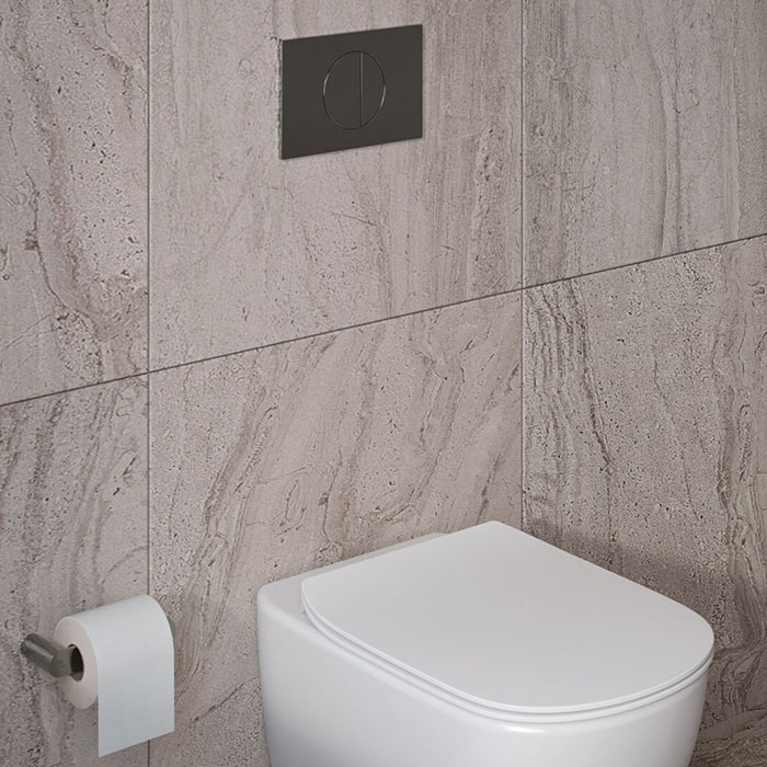 Ideal Standard Conca Держатель для туалетной бумаги., без крышки, настенный, цвет: PVD Magnetic Grey