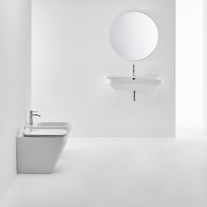 Simas Baden Baden Унитаз приставной безободковый 56х36см, слив универсальный, цвет: белый