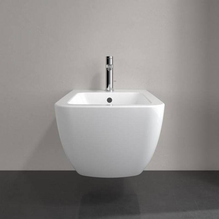Villeroy & Boch Venticello Биде подвесное 56х37.5см., с антигрязевым покрытием CeramicPlus, цвет: альпийский белый