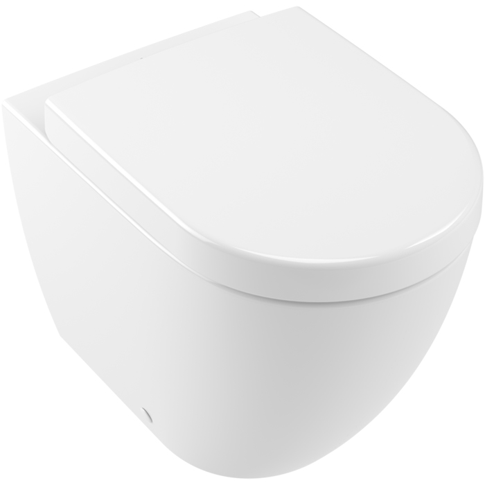 Villeroy&Boch Subway 2.0, Унитаз с открытым смывным краем, пристенная установка, DirectFlush, горизонтальный выпуск, не подходит для установки со смывными кранами, 37x56см, цвет: белый