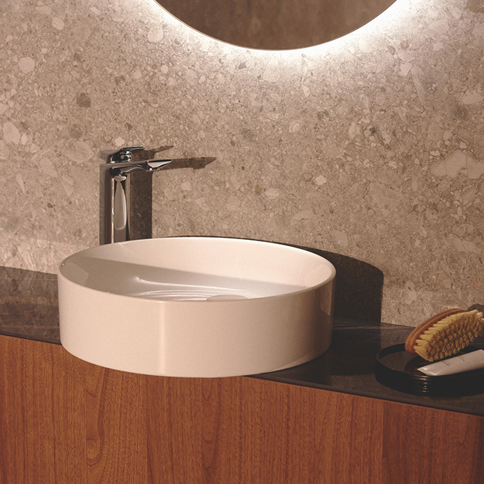 Ideal Standard Conca Раковина 45х12см., накладная, без отв., круглая, с крепежом, цвет: белый