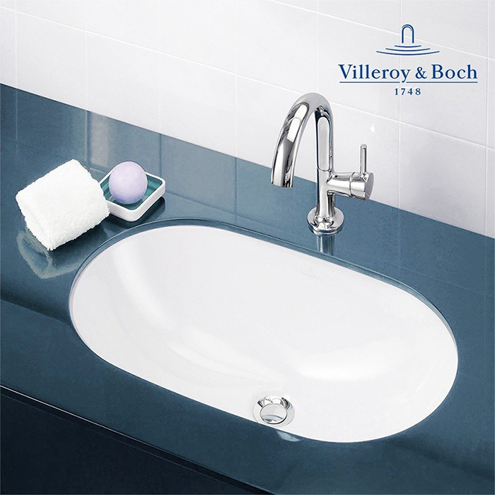 Villeroy&Boch O.novo Раковина 53x32x20.5см., встраиваемая снизу, без отв., с переливом, цвет: альпийский белый