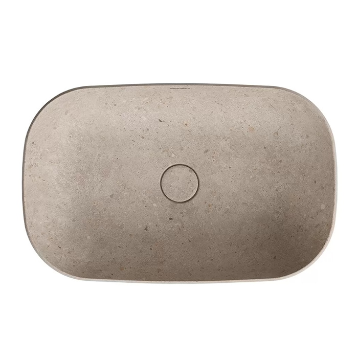 Kerama Marazzi Magica Раковина накладная 64.5х42см., без отв., цвет: бежевый камень