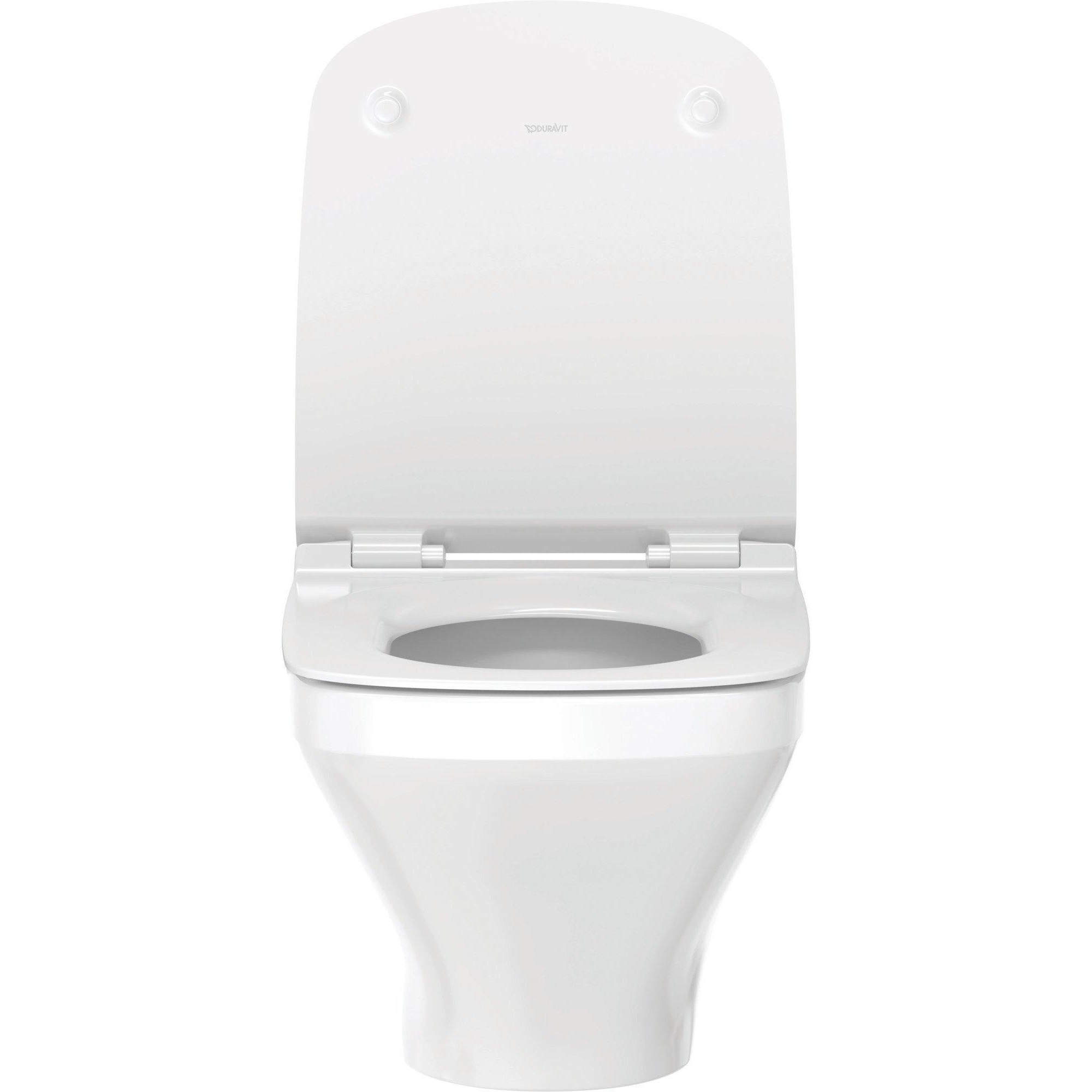 Duravit DuraStyle Комплект: подвесной унитаз Rimless 255109 37х54 см.+ сиденье с автоматическим закрыванием 006739,