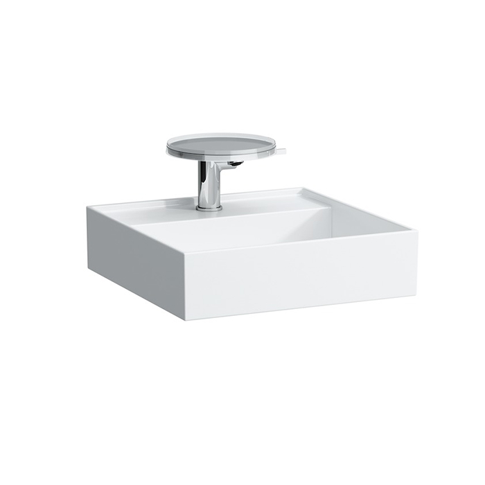 Laufen Kartell Раковина 46x46х12 см, 1 отв., без перелива, со скр сливом, цвет: белый