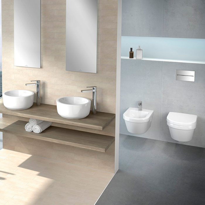 Villeroy&Boch Architectura Биде подвесное 370*530*265, 1 отверстие под смеситель, цвет альпийский белый