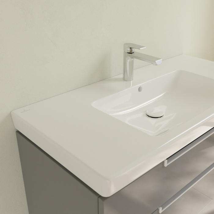 Villeroy&Boch Subway 2.0 Раковина 100х47 см, 1 отв., с антигрязевым покрытием CeramicPlus, цвет: белый