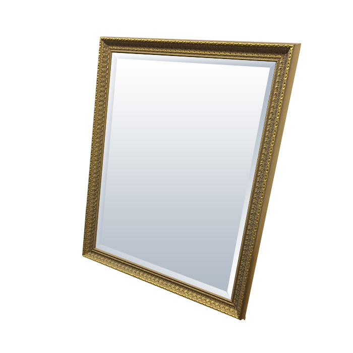 ECO Зеркало прямоугольное 65x80 см с фацетом, в раме, цвет: бронза