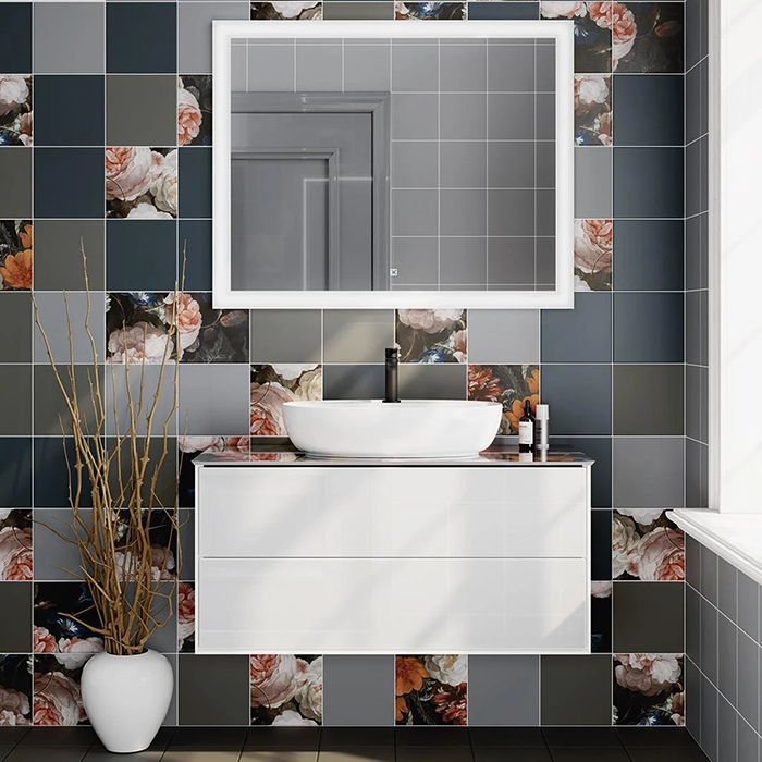 Kerama Marazzi Plaza Modern Тумба 100x48см., подвесная, 2 ящика, цвет: белый 