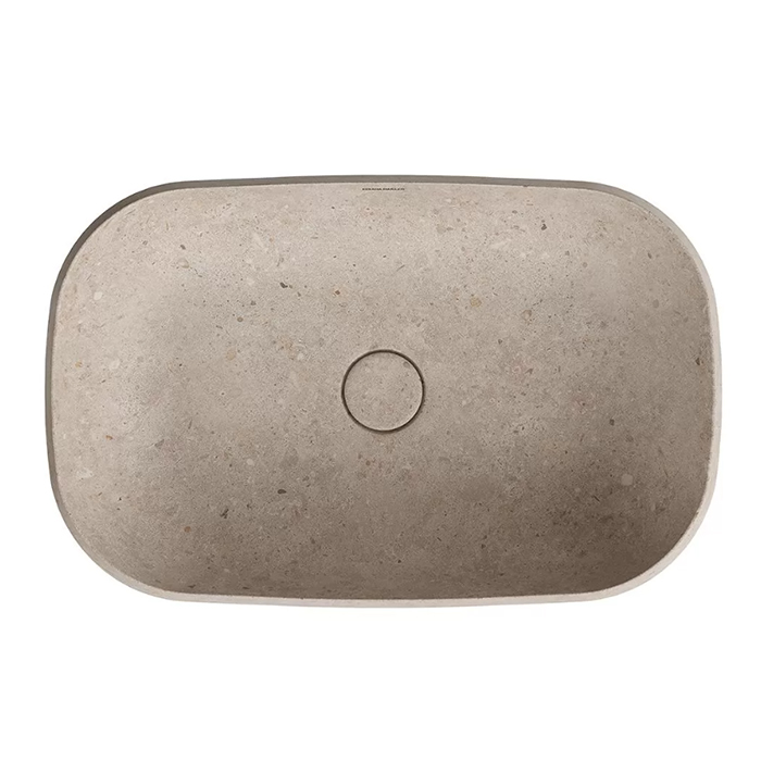Kerama Marazzi Magica Раковина 65.5х42см., встраиваемая сверху, без отв., цвет:  бежевый камень