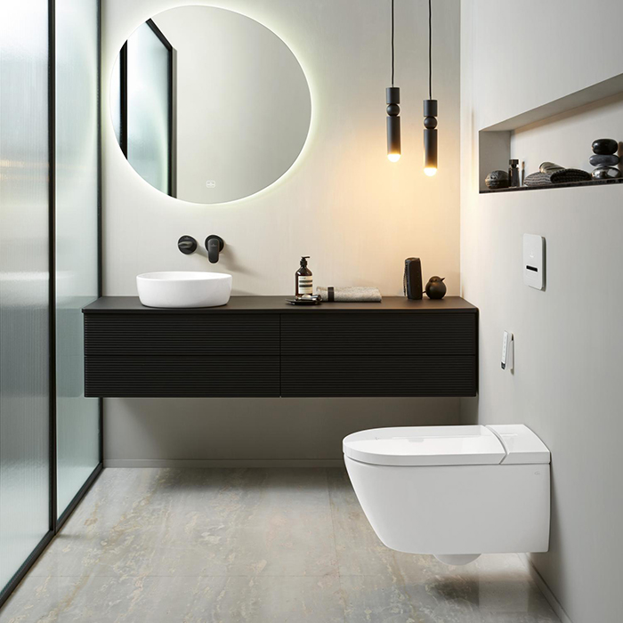 Villeroy&Boch ViClean Унитаз-биде 38.5x59.5x40см., подвесной, электронный, с антигрязевым покрытием CeramicPlus, цвет: альпийский белый