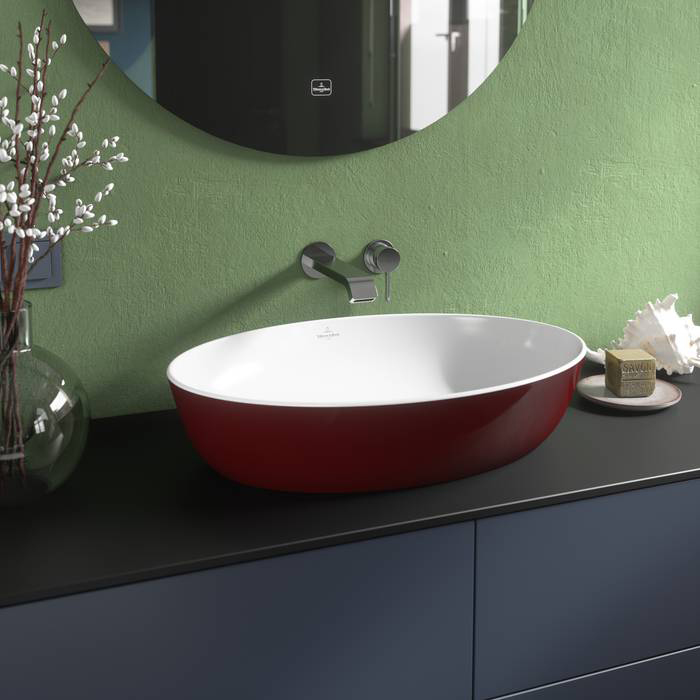 Villeroy&Boch Artis Раковина 61x41x13см., накладная, цвет: Bordeaux