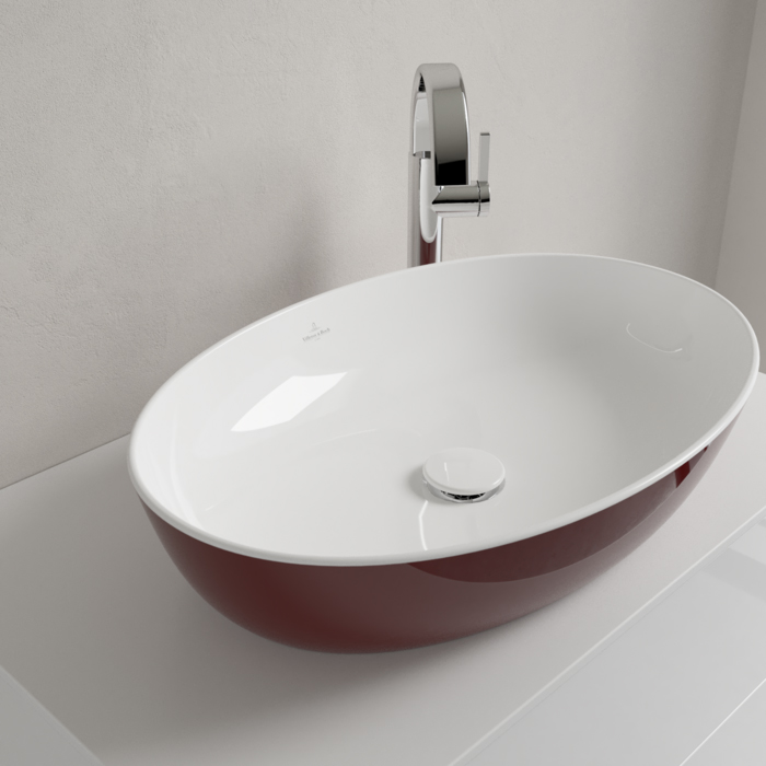 Villeroy&Boch Artis Раковина 61x41x13см., накладная, цвет: Bordeaux