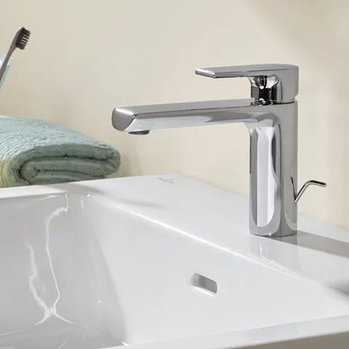 Villeroy&Boch Subway 3.0 Раковина 60х47х16.5см., 1 отв., подвесная, с антигрязевым покрытием CeramicPlus, с переливом, цвет: альпийский белый
