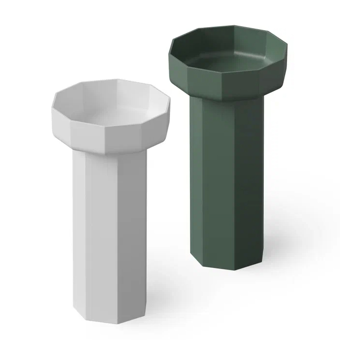 Dea Design Pedestal Basin Раковина 48x45.6x90см., напольная, без отв., Solid Surface, цвет: White №18