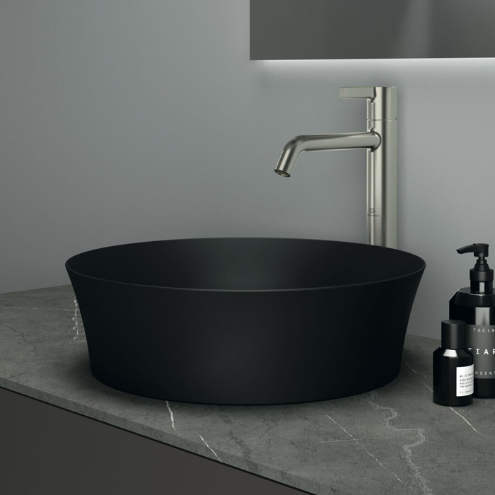 Ideal Standard Ipalyss Раковина накладная, 40см., без отв., Diamatec®, цвет: черный матовый