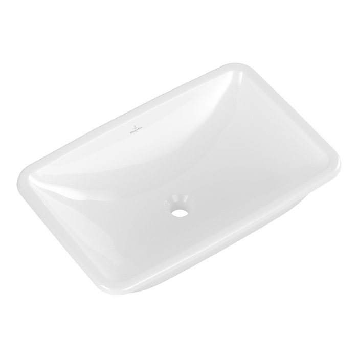 Villeroy&Boch Loop&Friends Раковина 61x38см, встраиваемая под столешницу, с переливом, цвет: альпийский белый