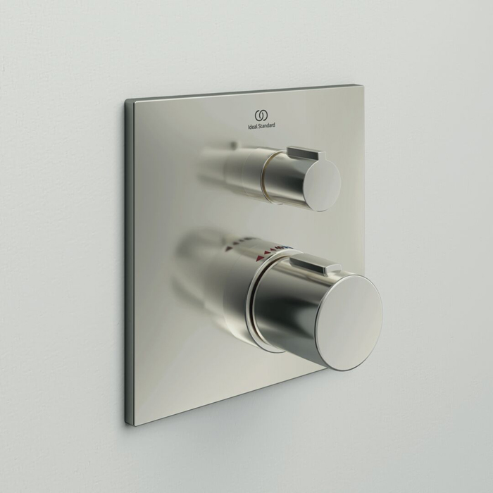 Ideal Standard Ceratherm C100 Смеситель для душа, встраиваемый, термостатический, цвет: PVD Silver Storm (Серебряный Шторм)