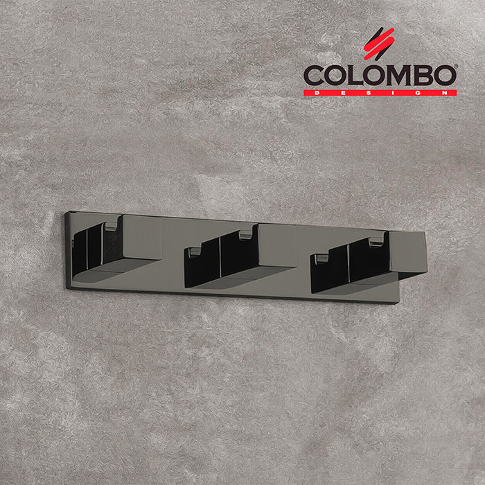 Colombo Look Крючок тройной LC37, цвет: PVD графит полированный
