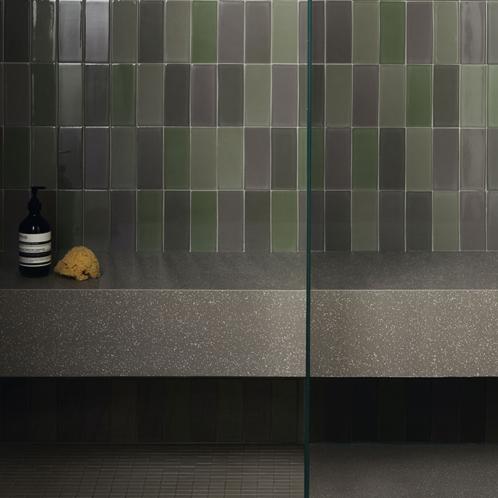 41zero42 Cosmo Керамогранит 6.5х15.5см., универсальный, цвет: Brick Verde Lux
