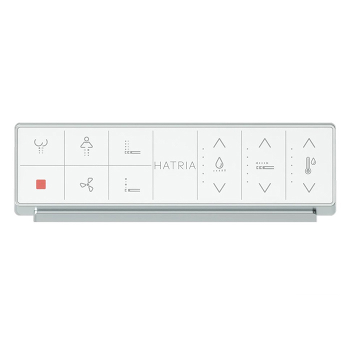 Hatria H-Smart Унитаз напольный 59.5x37см., безободковый, с крышкой-биде, цвет: белый