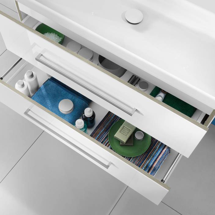 Villeroy&Boch Avento Раковина 100х47 см, 1 отв., с переливом, с антигрязевым покрытием CeramicPlus, цвет: белый