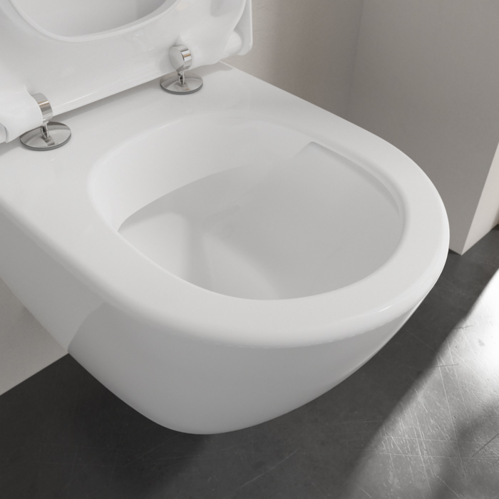 Villeroy&Boch Subway 2.0 Унитаз подвесной, 48х35.5см., Compact, с DirectFlush, с антигрязевым покрытием CeramicPlus, цвет: альпийский белый