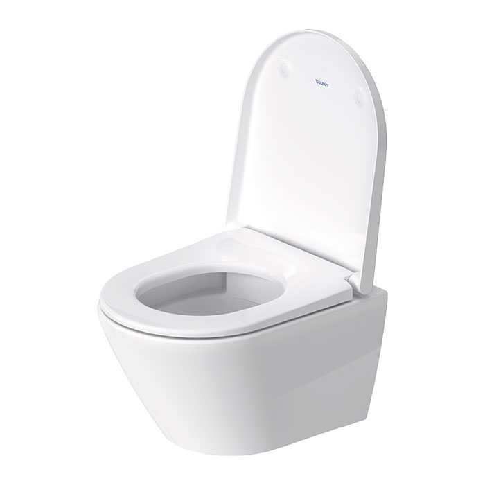 Duravit D-Neo Унитаз 47см., подвесной, безободковый, сиденье микролифт, цвет: белый