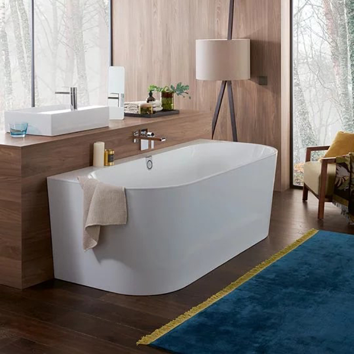 Villeroy&Boch Oberon 2.0 Ванна пристенная, 180х80х62см., цвет: альпийский белый