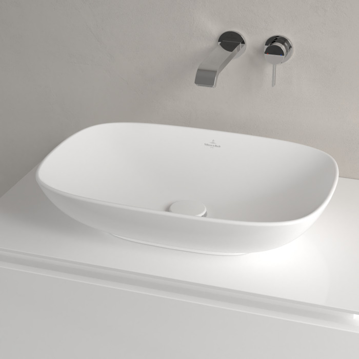 Villeroy&Boch Loop&Friends Раковина 38х56х12см., накладная, без отв., без перелива, цвет: альпийский белый