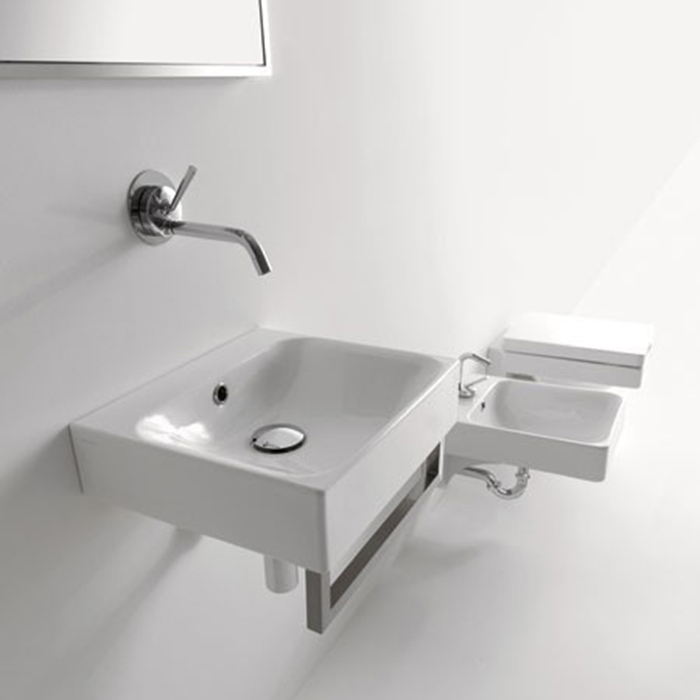 Kerasan Cento Раковина 40x35см., подвесная, без отв., цвет: белый